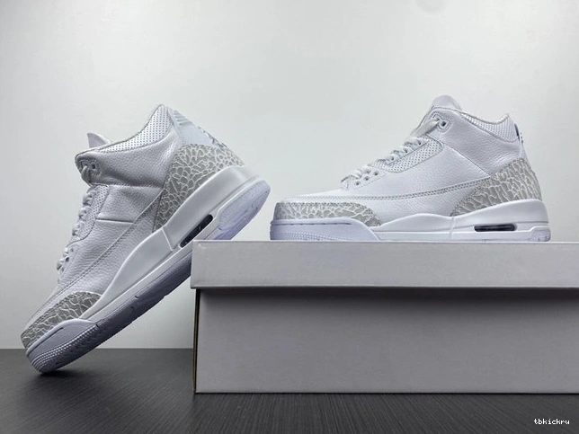 Cheap TBkick White 3846 Jordan3 Pure ComfortFit 429487- 1029